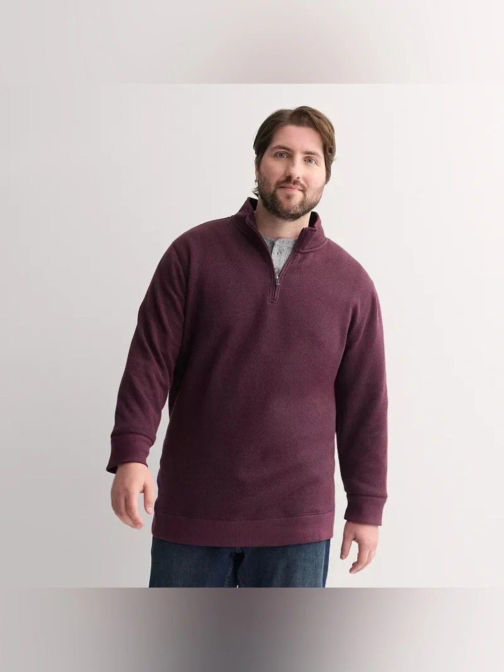 Big & Tall 4XB Sonoma Goods for Life Sweater Fleece Quarter Zip Pullover, Men's